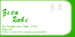 zita rabi business card